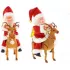 Игрушка Санта-Клаус верхом на олене /новогодняя игрушка