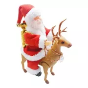 Игрушка Санта-Клаус верхом на олене /новогодняя игрушка