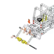 Детская металлическая машинка-конструктор Экскаватор YK613