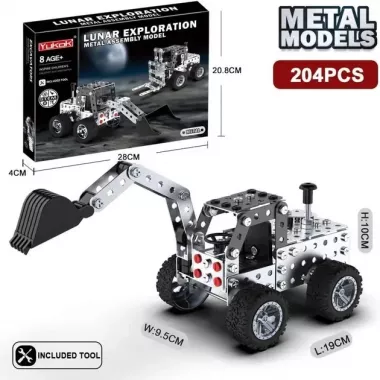 Детская металлическая машинка-конструктор Экскаватор YK613 Детская металлическая машинка-конструктор Экскаватор YK613