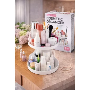 Круглый органайзер для косметики и украшений Style Classic Fashion
