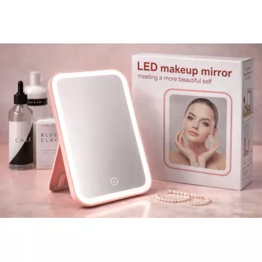 Сенсорное зеркало с подсветкой на аккумуляторе для макияжа Led makeap mirro