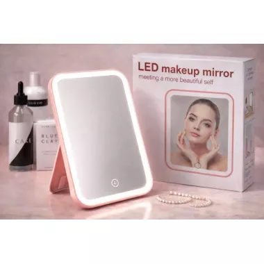 Сенсорное зеркало с подсветкой на аккумуляторе для макияжа Led makeap mirro