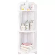 Декоративна кутова полиця на три яруси для ванної