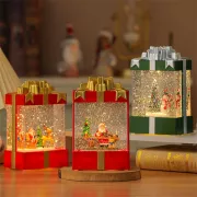 Декоративний світильник з ефектом снігопаду, підсвічуванням та музикою, Сніговик 803