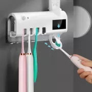 Держатель-диспенсер для зубной пасты и щеток Toothbrush sterilizer автоматический