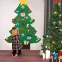 Детская елка с игрушками из фетра на стену 95 х 70см Chrismas Free