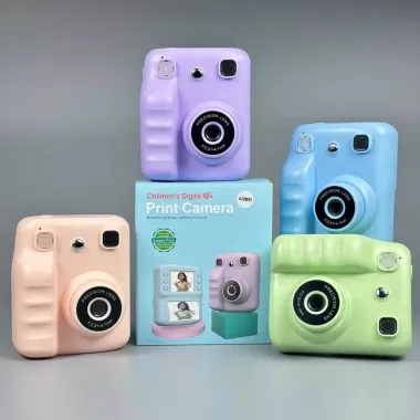 Детская фотокамера A29 Premium с функцией цветной и черно-белой печати + фронтальная камера