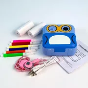 Детская фотокамера D2 с передней камерой, функцией печати, поддержкой карты памяти и MP3