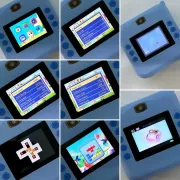 Детская фотокамера D2 с передней камерой, функцией печати, поддержкой карты памяти и MP3