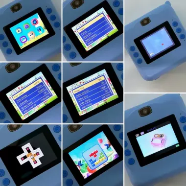 Детская фотокамера D2 с передней камерой, функцией печати, поддержкой карты памяти и MP3