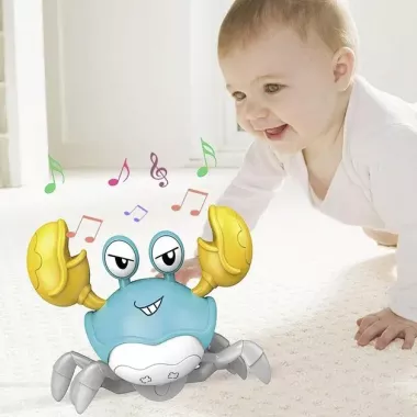 Детская интерактивная игрушка Танцующий краб со звуковыми и световыми эффектами Детская интерактивная игрушка Танцующий краб со звуковыми и световыми эффектами