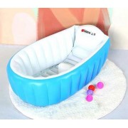 Детская Надувная ванночка с насосом Intime Baby Bath Tub Голубой