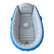 Детская Надувная ванночка с насосом Intime Baby Bath Tub Голубой