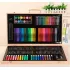 Детский набор для рисования и творчества 180 предметов в деревянном чемодане