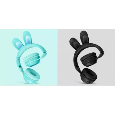 Детские беспроводные Bluetooth наушники с ушками зайчика RGB Picun B12 4704/4705 VJ Детские беспроводные Bluetooth наушники с ушками зайчика RGB Picun B12 4704/4705 VJ