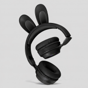 Дитячі бездротові Bluetooth навушники з вушками зайчика RGB Picun B12 4704/4705 VJ