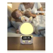Детские часы с будильником Кролик Rabbit clock with LIGHT WHITE
