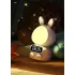 Детские часы с будильником Кролик Rabbit clock with LIGHT WHITE