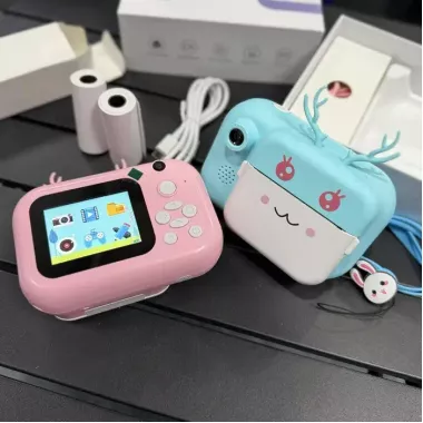 Дитячий фотоапарат C11 з екраном моментального друку фото Ріжки Дитячий фотоапарат C11 з екраном моментального друку фото Ріжки