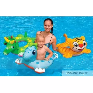 Детский надувной круг Лев Надувной круг для детей Intex Детский надувной круг Лев Надувной круг для детей Intex