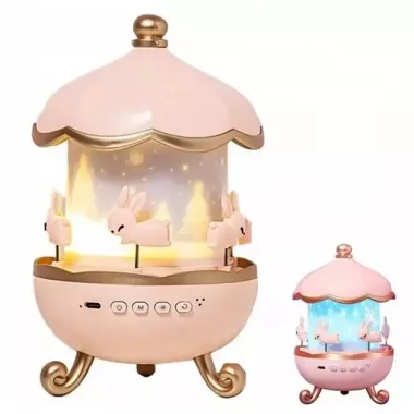 Дитячий нічник проектор зоряного неба Bluetooth Fairy Tale E11 акумуляторний світильник карусель 6 змінних картинок з LED підсвічуванням та музикою Дитячий нічник проектор зоряного неба Bluetooth Fairy Tale E11 акумуляторний світильник карусель 6 змінних картинок з LED підсвічуванням та музикою