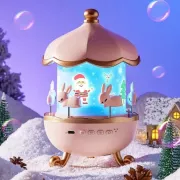 Дитячий нічник проектор зоряного неба Bluetooth Fairy Tale E11 акумуляторний світильник карусель 6 змінних картинок з LED підсвічуванням та музикою