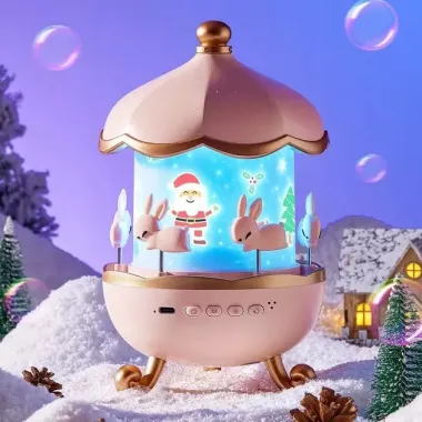 Дитячий нічник проектор зоряного неба Bluetooth Fairy Tale E11 акумуляторний світильник карусель 6 змінних картинок з LED підсвічуванням та музикою Дитячий нічник проектор зоряного неба Bluetooth Fairy Tale E11 акумуляторний світильник карусель 6 змінних картинок з LED підсвічуванням та музикою