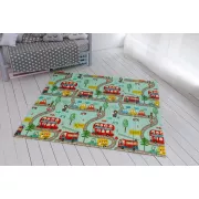 Детский развивающий двусторонний термо коврик в сумке