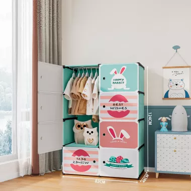 Детский шкаф мини-компактный-портативный-модульный 4 полки Closet AND LY-1047
