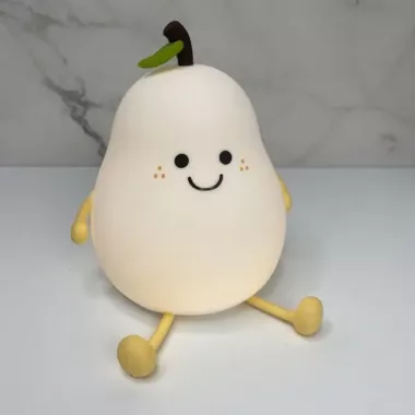 Детский светильник ночник аккумуляторный силиконовый Груша LED L40