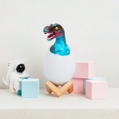 Детский светильник SUNROZ 3D Dinosaur Lamp лампа-ночник Динозаврик в яйце с пультом ДУ Детский светильник SUNROZ 3D Dinosaur Lamp лампа-ночник Динозаврик в яйце с пультом ДУ