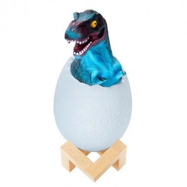 Детский светильник SUNROZ 3D Dinosaur Lamp лампа-ночник Динозаврик в яйце с пультом ДУ Детский светильник SUNROZ 3D Dinosaur Lamp лампа-ночник Динозаврик в яйце с пультом ДУ