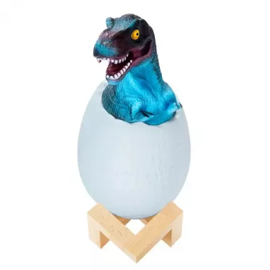 Детский светильник SUNROZ 3D Dinosaur Lamp лампа-ночник Динозаврик в яйце с пультом ДУ