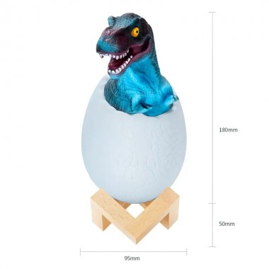 Детский светильник SUNROZ 3D Dinosaur Lamp лампа-ночник Динозаврик в яйце с пультом ДУ Детский светильник SUNROZ 3D Dinosaur Lamp лампа-ночник Динозаврик в яйце с пультом ДУ
