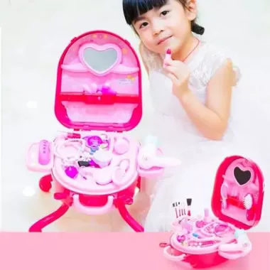 Детский игровой набор в чемоданчике 2в1, Fashion Girl / Набор салон красоты для девочек