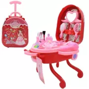 Детский игровой набор в чемоданчике 2в1, Fashion Girl / Набор салон красоты для девочек
