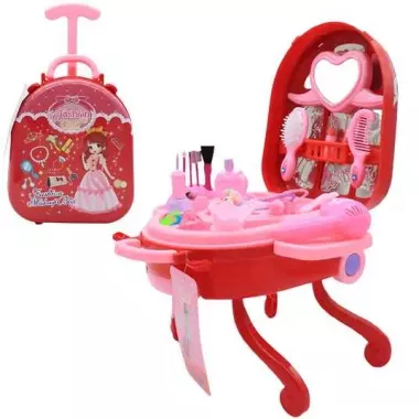 Детский игровой набор в чемоданчике 2в1, Fashion Girl / Набор салон красоты для девочек