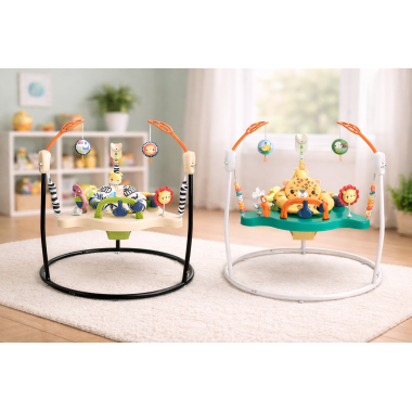 Детский игровой центр Fisher-Price Jumperoo с подсветкой и звуком / Развивающий игровой джемпер
