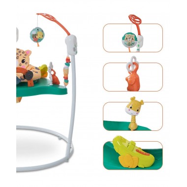 Детский игровой центр Fisher-Price Jumperoo с подсветкой и звуком / Развивающий игровой джемпер Зеленый Детский игровой центр Fisher-Price Jumperoo с подсветкой и звуком / Развивающий игровой джемпер Зеленый