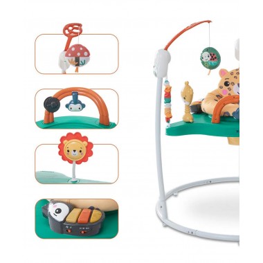 Детский игровой центр Fisher-Price Jumperoo с подсветкой и звуком / Развивающий игровой джемпер Зеленый Детский игровой центр Fisher-Price Jumperoo с подсветкой и звуком / Развивающий игровой джемпер Зеленый
