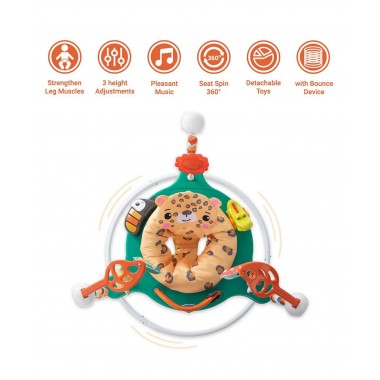 Детский игровой центр Fisher-Price Jumperoo с подсветкой и звуком / Развивающий игровой джемпер Зеленый Детский игровой центр Fisher-Price Jumperoo с подсветкой и звуком / Развивающий игровой джемпер Зеленый