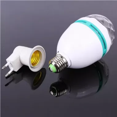 СВІТОДІОДНА ДИСКО-ЛАМПА з патроном LED MINI PARTY СВІТОДІОДНА ДИСКО-ЛАМПА з патроном LED MINI PARTY