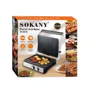 Домашний электрический гриль 2000 Вт, раскрытие на 180°, Sokany SK-08050