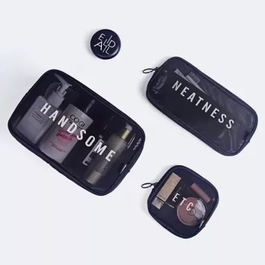 Дорожня косметичка прозора (22×11×2см), Косметичка для подорожей / Жіноча косметичка XL-1015