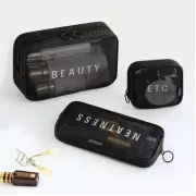 Дорожня косметичка прозора (22×11×2см), Косметичка для подорожей / Жіноча косметичка XL-1015