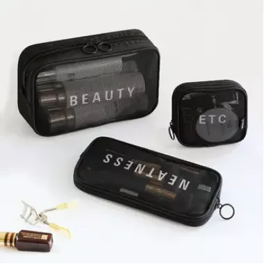 Дорожня косметичка прозора (22×11×2см), Косметичка для подорожей / Жіноча косметичка XL-1015