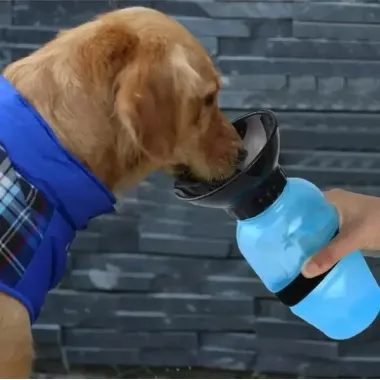 Дорожня пляшка, напувалка для собак Aqua Dog 550 мл
