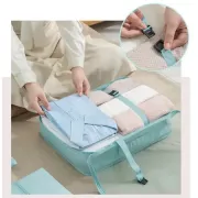 Дорожный органайзер 7в1 Набор органайзеров для одежды, обуви и аксессуаров для путешествий Бежевый