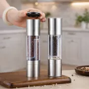 Двойная мельница для специй / Измельчитель механический 2 в 1 для соли, перца и специй